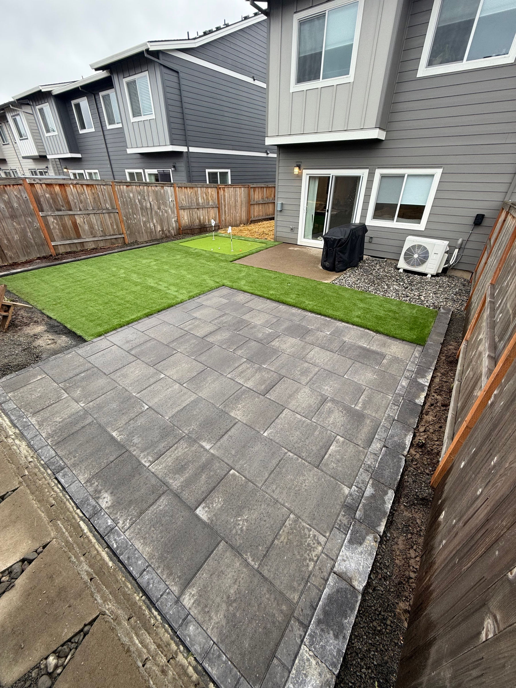 Paver patio and walkway project by Weeping Willow for a Hillsboro area yard